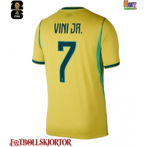 Brasilien Vinicius Junior #7 Hemmatröja VM 2026 Kortärmad